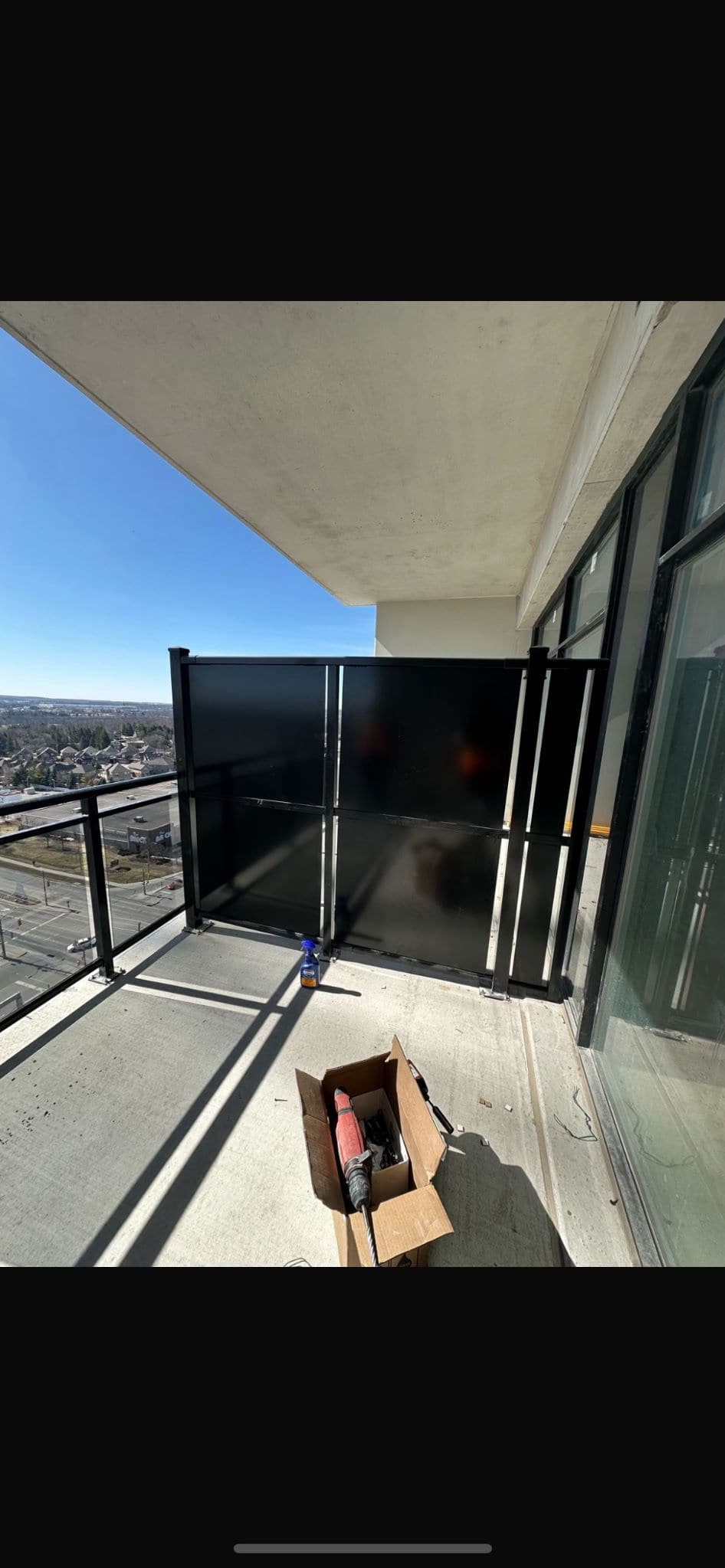 Aluminum privacy wall project in Edmonton — photo 6